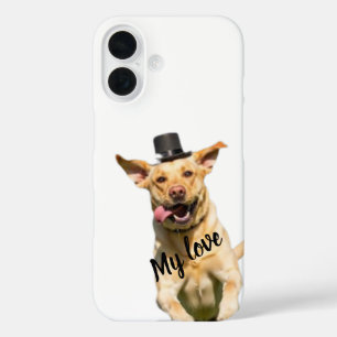 Funda para iPhone 16 con Labrador Retriever de som