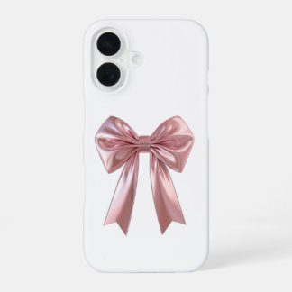Funda para iPhone 16 con lazo de cinta de satén me