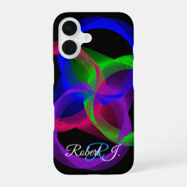 Funda para iPhone 16 con Mezcla Geométrica Colorid