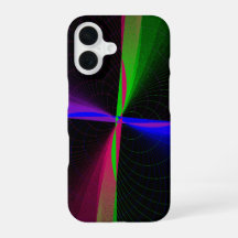 Funda para iPhone 16 con Olas Geométricas en Cuatr