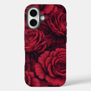 Funda para iPhone 16 con patrón floral gótico de r