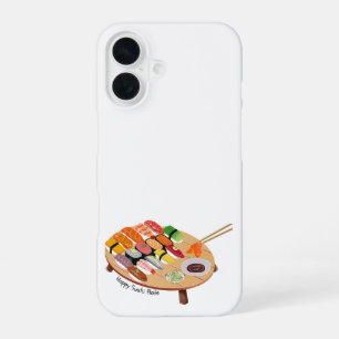 Funda para iPhone 16 con Plato de Sushi Lindo Feli