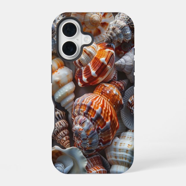 Funda Para iPhone 16 Conchas lindas  (Reverso )