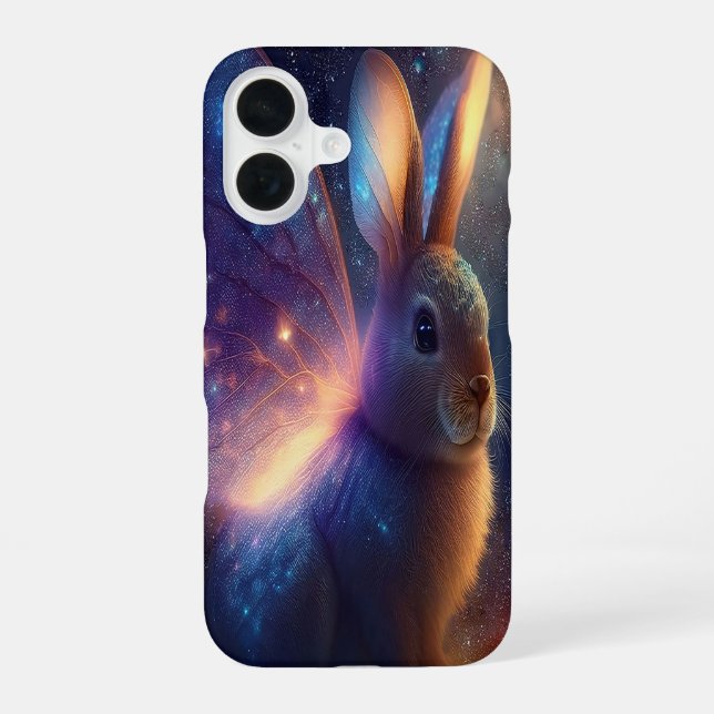 Funda Para iPhone 16 Conejo de polvo de estrellas  (Reverso )