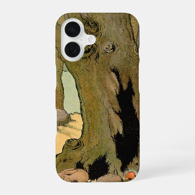 Funda Para iPhone 16 Conejo en el bosque tranquilo (Reverso )