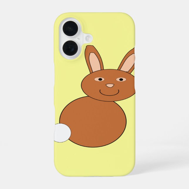 Funda Para iPhone 16 Conejo Feliz de Pascua (Reverso )