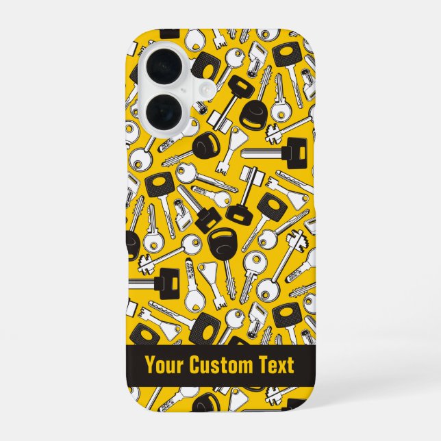 Funda Para iPhone 16 Conjunto de llaves de fondo (Reverso )