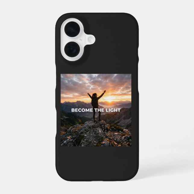 Funda Para iPhone 16 Conviértete en la Luz (Reverso )