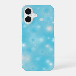 Funda Para iPhone 16 Copia de Copos de nieve con brillo blanco simple s