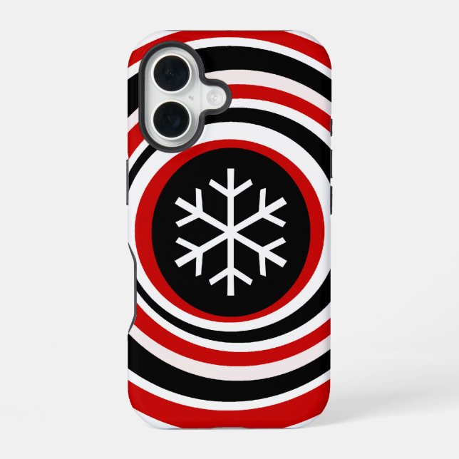 Funda Para iPhone 16 Copo de nieve (Reverso )