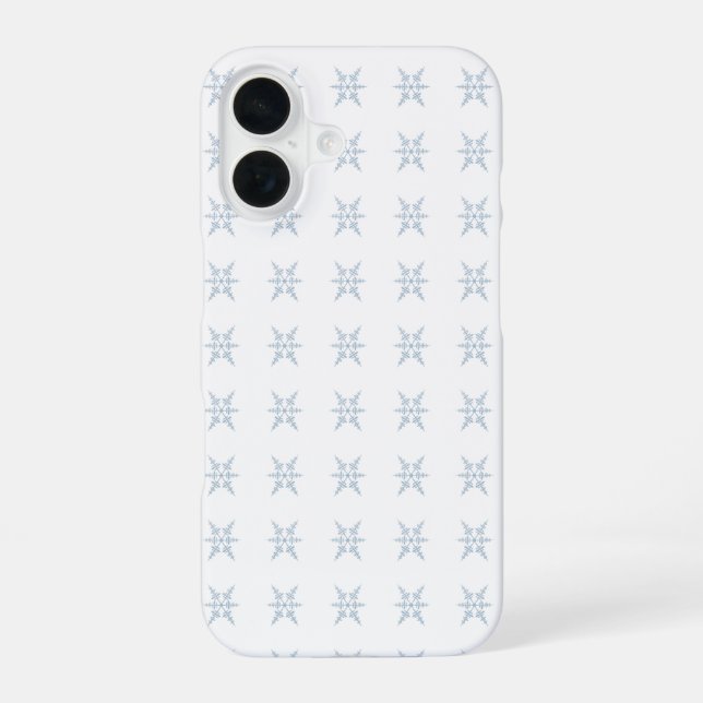Funda Para iPhone 16 Copos de nieve (Reverso )