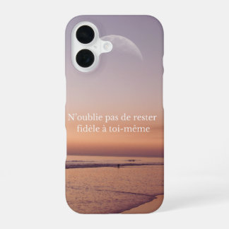 Funda Para iPhone 16 Coque de téléphone avec design du plage