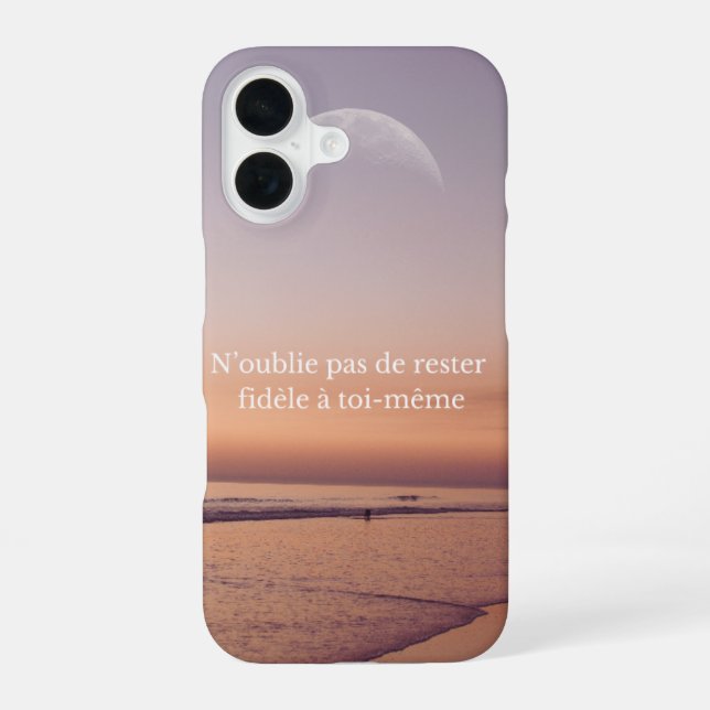 Funda Para iPhone 16 Coque de téléphone avec design du plage (Reverso )