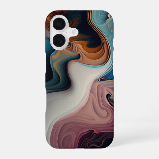 Funda Para iPhone 16 Coque iPhone 16 Design Abstrait Marbré