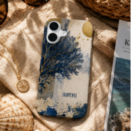 Funda Para iPhone 16 Coral Azul Personalizado