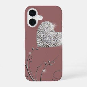 Funda Para iPhone 16 Corazón Brillante Romántico
