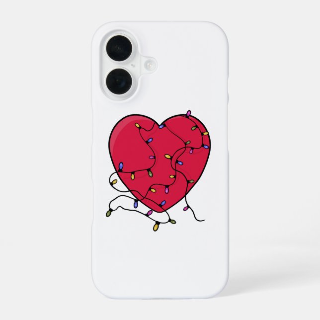 Funda Para iPhone 16 Corazón Ligero (Reverso )