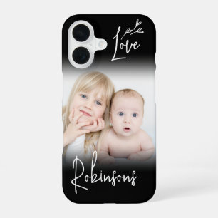 Funda Para iPhone 16 Corazones Caprichosos Escritura Moderna Amor Blanc