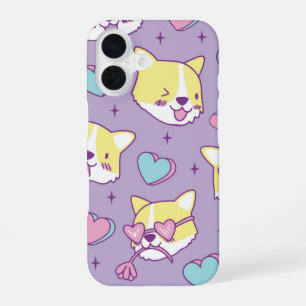 Funda Para iPhone 16 Corgi Crush Heart Eyes