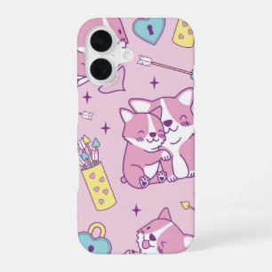 Funda Para iPhone 16 Corgi Crush Heart Eyes & Happy Vibes