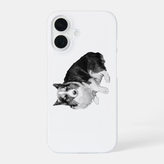Funda Para iPhone 16 Corgi De Noche Tranquila (Reverso )