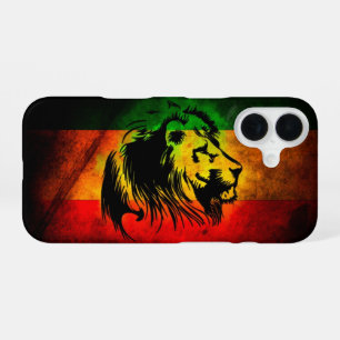 Funda Para iPhone 16 cori rastafari reggae grafiti bandera león