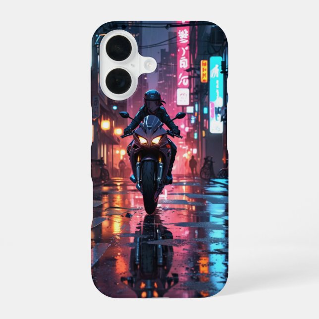 Funda Para iPhone 16 Corredor Cyberpunk (Reverso )