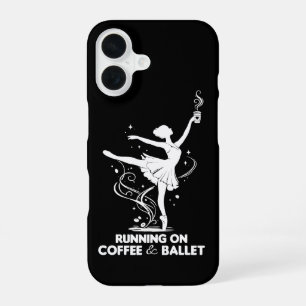 Funda Para iPhone 16 Corriendo con café y ballet divertido profesor de 