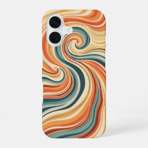 Funda Para iPhone 16 Corrientes Oceánicas Retro