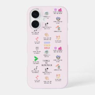 Funda Para iPhone 16 Cosas Para Recordar   Regalo Positivo Inspirador