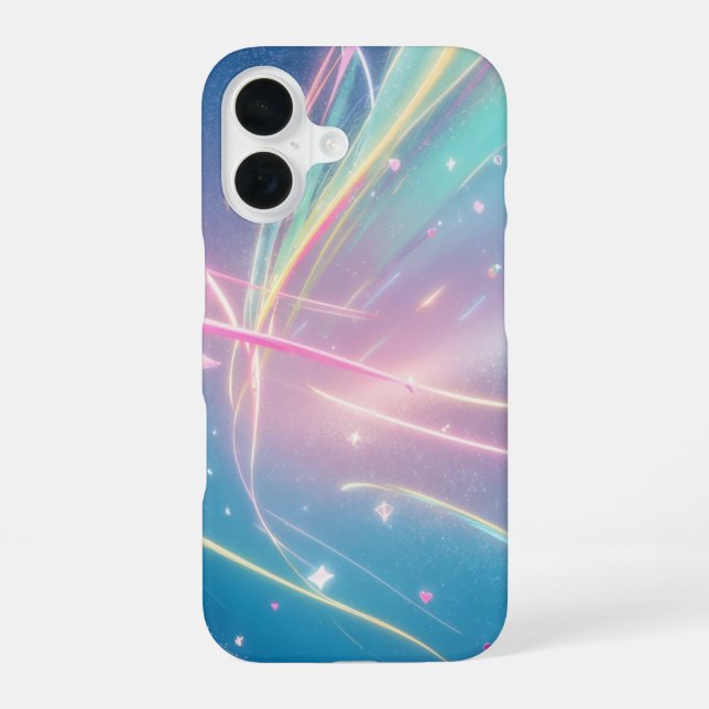 Funda Para iPhone 16 Cosmic Aurora Ribbon Phone Case (Reverso )