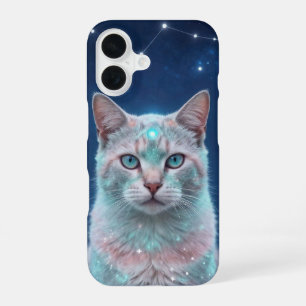 Funda Para iPhone 16 Cosmic Cat Constellation Galaxy Phone Case