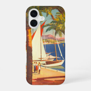 Funda Para iPhone 16 Côte D'Azur Vintage Viajes Franceses