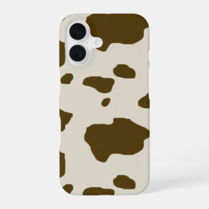 Funda Para iPhone 16 COW SKIN brown