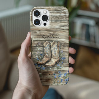 Funda Para iPhone 16 Cowgirl Rustic Country Western Cowboy Boots