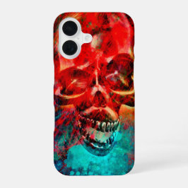 Funda Para iPhone 16 Cráneo colorido