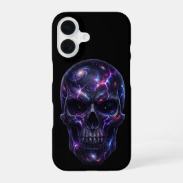 Funda Para iPhone 16 Cráneo Cósmico Tallado por el Vacío