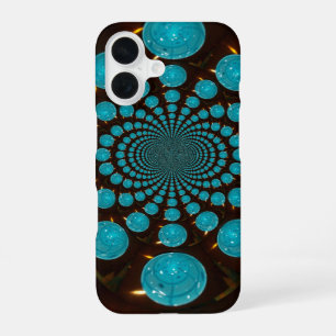 Funda Para iPhone 16 Crea tu propio caleidoscopio de luces azules