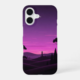 Funda Para iPhone 16 Crepúsculo de ciruela vintage
