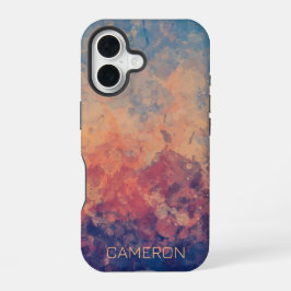 Funda Para iPhone 16 Crepúsculo púrpura en un lago