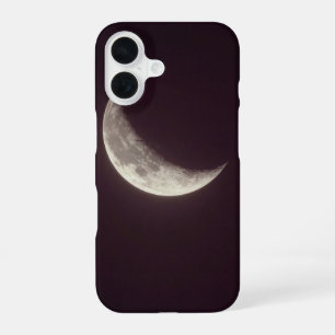 Funda Para iPhone 16 Crescent Moon Dark Minimal Phone Case
