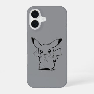 Funda Para iPhone 16 Criatura Eléctrica Adorable Diseño de Arte de Líne
