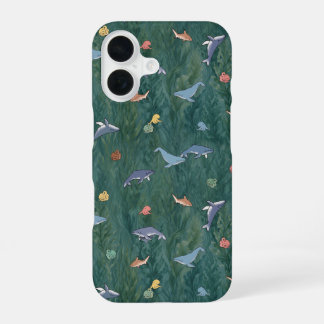 Funda Para iPhone 16 Criaturas del Océano (Ballena, Pulpo & Tiburón)