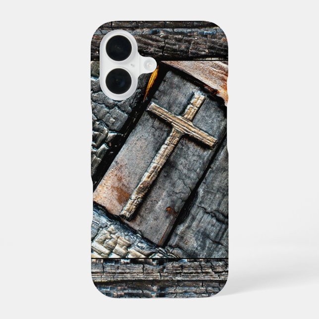 Funda Para iPhone 16 Cruz de Protección (Reverso )