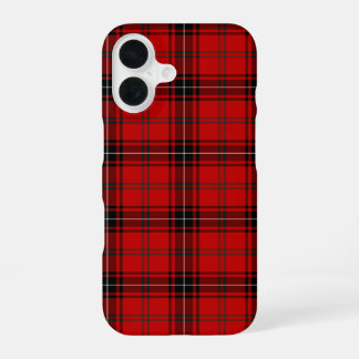 Funda Para iPhone 16 Cuadros rojos y negros Wemyss Tartan