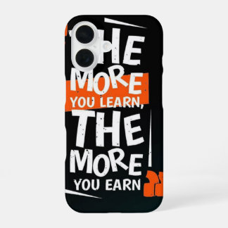 Funda Para iPhone 16 Cuanto más aprendes, más ganas tu maletín de teléf