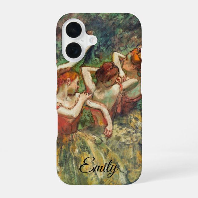 Funda Para iPhone 16 Cuatro bailarinas de Edgar Degas: arte personaliza (Reverso )