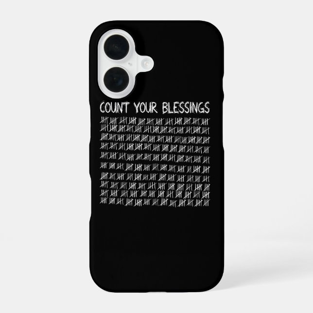 Funda Para iPhone 16 Cuenta Tus Bendiciones (Reverso )