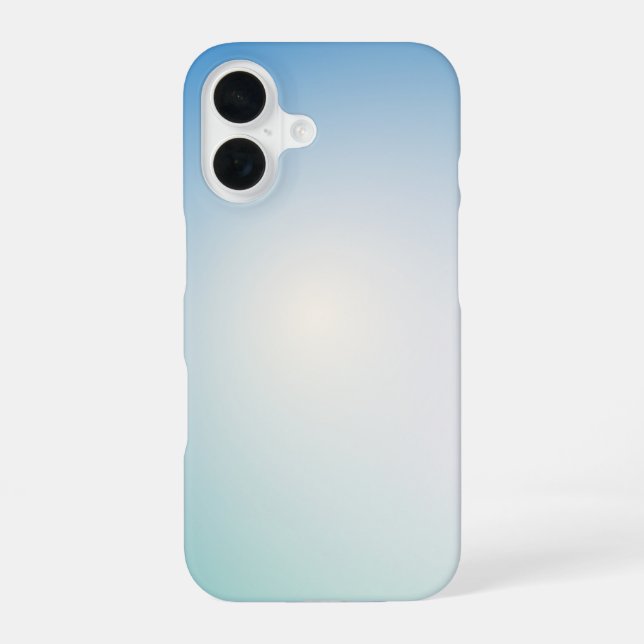 Funda Para iPhone 16 Cuero azul elegante (Reverso )