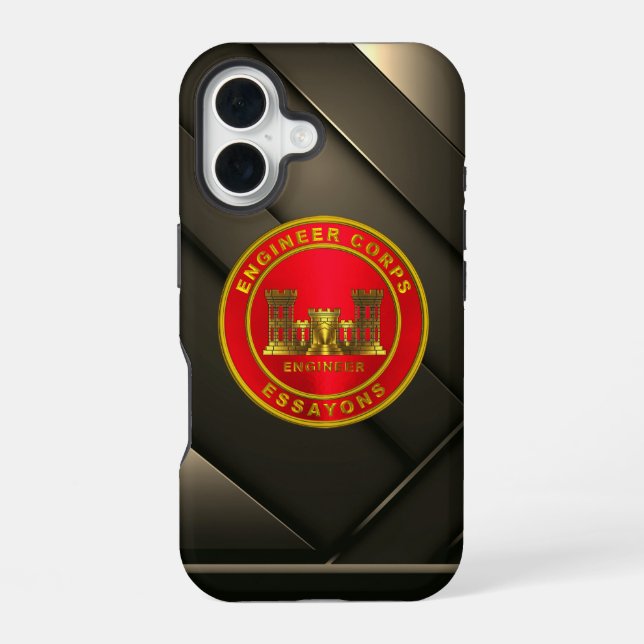 Funda Para iPhone 16 Cuerpo de Ingenieros (Reverso )
